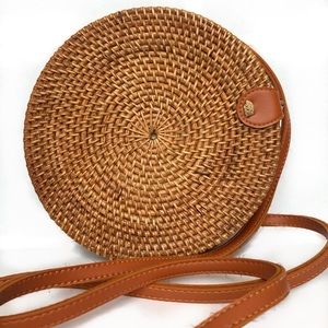 Round Rattan Bag